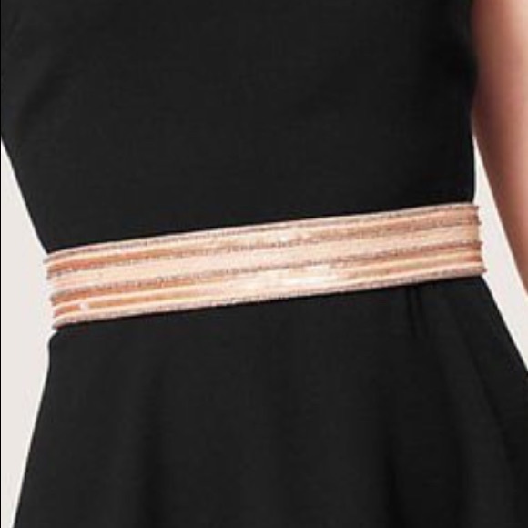 NWT Loft Beaded Belt in Gold and Tan - Picture 5 of 6